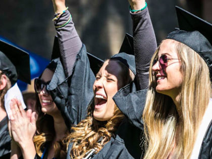 Students graduating from SNC Tahoe are overjoyed with the completion of their degree