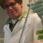 Zachary Pritchard, Environmental Science and Ecology major, spends time researching around the Lake Tahoe Basin