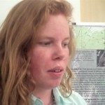 Nicole Lutkemuller, Science Major, speaks about her research at student symposium