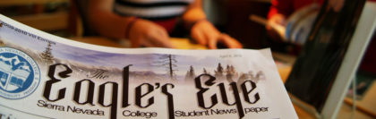 The Eagle's Eye is the student newspaper published with the help of English and Journalism students