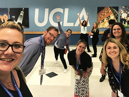 Psychology students celebrate the chance to present their research at UCLA