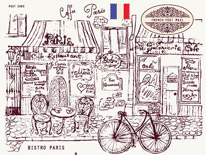 2018 Sierra Nevada College Winter Gathering Bonjour Paris - a French postcard