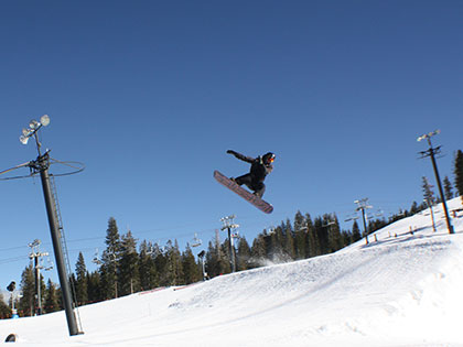 SNU Tahoe student plays at Boreal Ski Reort