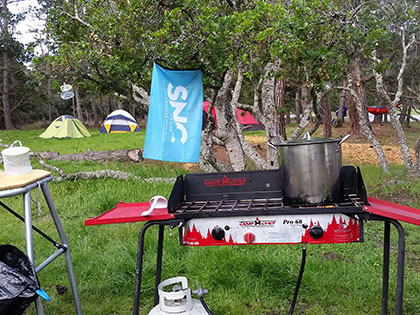 Biology students at Sierra Nevada College camped overnight at Veterans Memorial Park in Monterey on a spring field course in animal diversity.