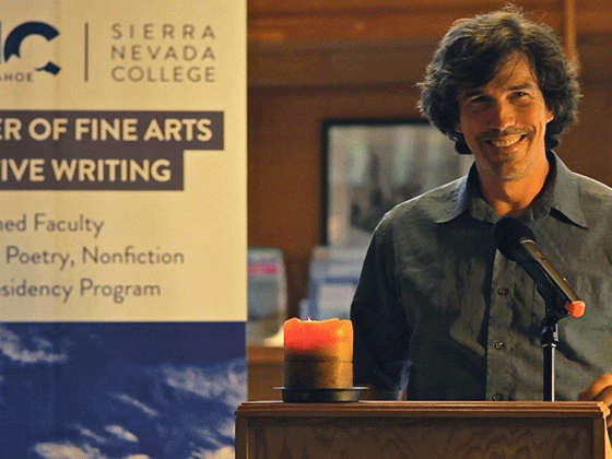 Author and Sierra Nevada University MFACW faculty Benjamin Busch
