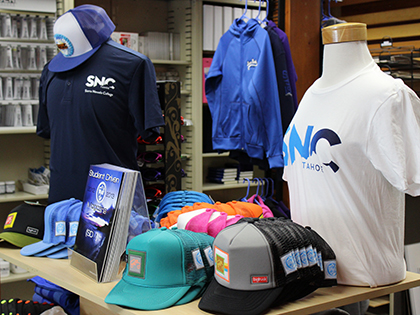 The campus store at SNC Tahoe offers apparel, snacks, and any stationary tools a student could ever need!