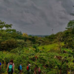 A rainy farm landscape in Agua Buena Costa Rica