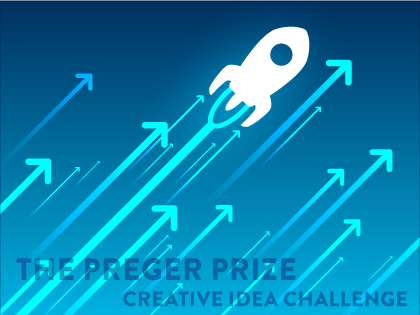 A rocket climbing symbolizes the pursuit of creativity and innovation.