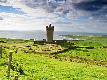 Doonagore Castle is one of many sites to see in Doolin, Ireland, where the MFA program will host its summer residency