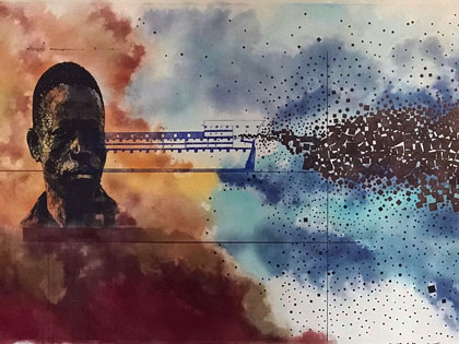 Artist Rodney Ewing brings his work to SNU Tahoe