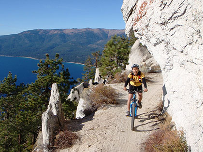 The Flume Trail is a few minutes away from SNU Tahoe, a great hiking and mountain biking trail