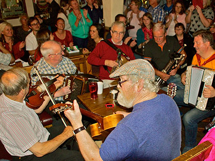 Gus O'Connors pub, a social hot spot in Doolin, Ireland where the 2014 MFA in Creative Writing residency was held