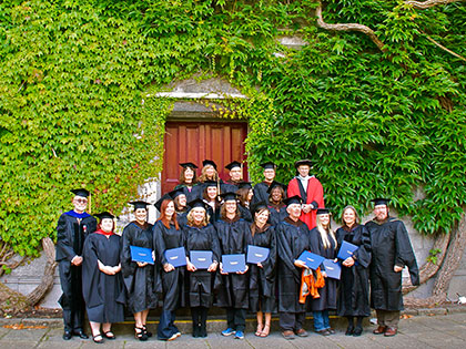 Graduates from the 2014 low residency Masters of Fine Arts in Creative Writing program held in Ireland