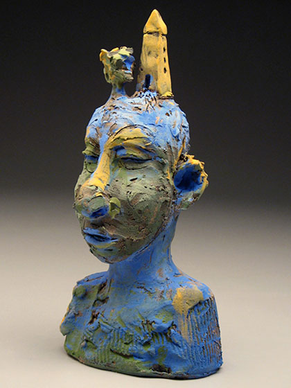 Headlands, work by ceramic sculptor Susannah Israel