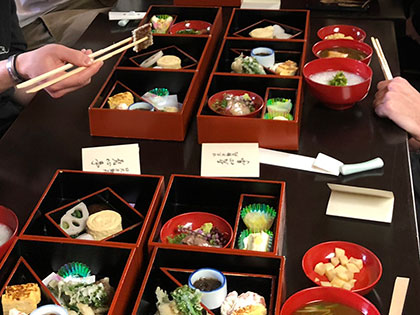 Sierra Nevada College art students discover the art of Japanese food.