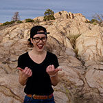 Anza Jarschke, New Genre, Psychology major gives two thumbs up