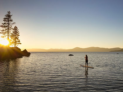 Here at Lake Tahoe, we're all about adventure. Chase the sunset, and your dreams.