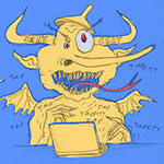 Multimedia artist Chris Lanier's comic "Don't mess with my creative expression"