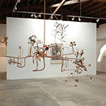 Artist Kristi Lippire creates sculptures and works on paper.