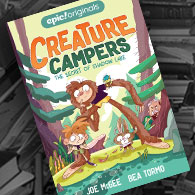Book cover of Creature Campers The Secret of Shadow Lake by Joe McGee, MFA in Creative Writing faculty at Sierra Nevada University