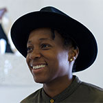 Conceptual artist Ayanah Moor, visiting artist at the Sierra Nevada University MFA in Interdisciplinary Arts program.