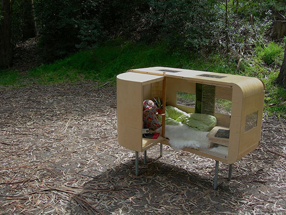 pockethouse, a piece by woodworking artist Sasha Petrenko