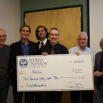 Student Austin Thomas won second place in the annual pitch competition at SNC Tahoe
