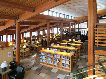 Prim Library at the SNU Tahoe campus is a quiet study zone and plenty of book sources for all area of study