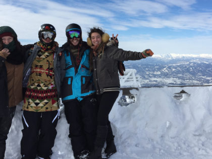 skiing at Zao