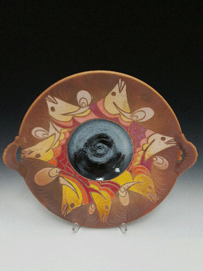 fish platter by ceramicist Randy Brodnax
