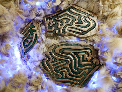Image for Sierra Nevada University art student Nikki Sardelli's Bachelors of Fine Arts (BFA) exhibition "Sticks and Stones"