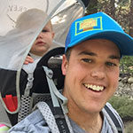 Business major Nick Smith takes hike with his daughter near Lake Tahoe