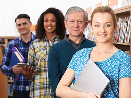 Adult learners like these four can get college credit for their life experience through Prior Learning Assessment