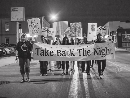 Take Back the Night is a pop-up exhibition being hosted by IV Coffee Lab and Sierra Nevada University