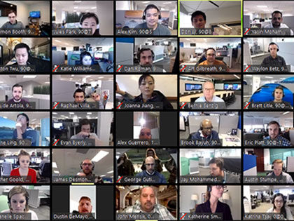 Gallery-grid view screenshot of a Zoom video meeting