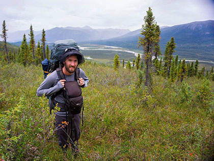 Ben Bishop, Outdoor Adventure Leadership and Interdisciplinary Studies major, backpacking
