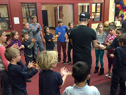 student volunteering at the Boys and Girls Club