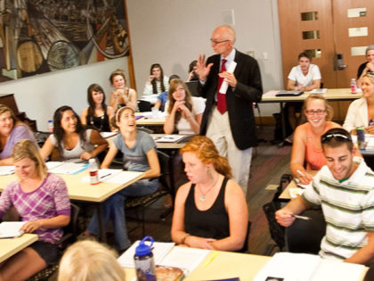 Many Sierra Nevada University students consider professor Dan OBryan's senior Ethics class a highlight of their college experience