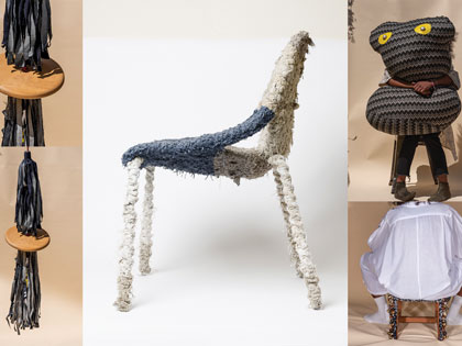 Artist Llane Alexis Dominguez's exhibition Have Several Seats is on display in the Tahoe Gallery