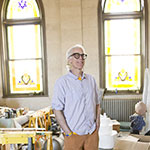 Image of Matt Freedman, a sculptor, graphic artist, performer, writer, and curator with a background in cartooning and anthropology.