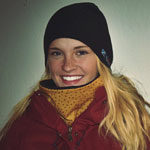 Colleen Healey Business major takes a break from snowboarding for a picture