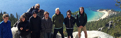 SNU Tahoe Outdoor Adventures takes students on hike on the Flume Trail that runs above Incline Village