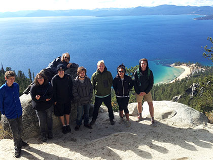 SNC Tahoe Outdoor Adventures takes students on hike on the Flume Trail that runs above Incline Village