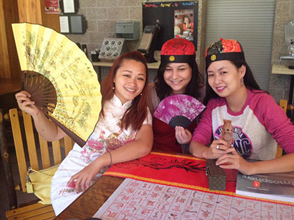 International students bring traditional attire and celebration to SNU Tahoe for the Chinese New Year