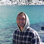 SNU psychology student Ryan Knuppenburg at Lake Tahoe