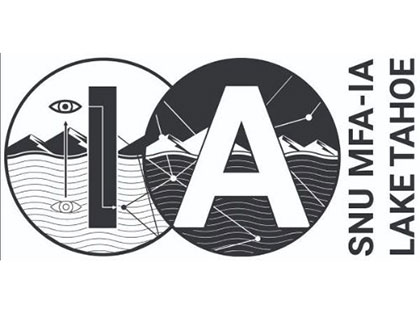black and white logo for the MFA in Interdisciplinary Arts program at Sierra Nevada University