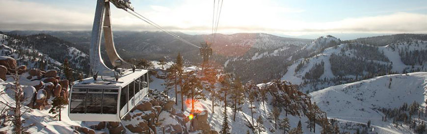 Tram at Squaw Valley, a world class ski resort within driving distance of SNC Tahoe