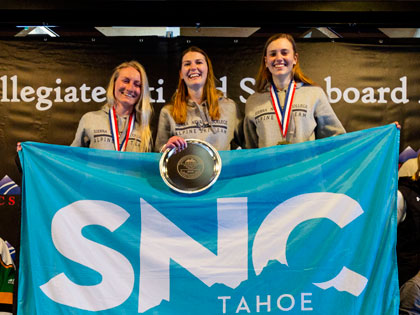 SNC Tahoe's Womens Alpine ski team takes the national championship after sweeping the podium
